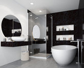 BLACK MARBLE – Gloss Shower Wall 2400x1000x10mm